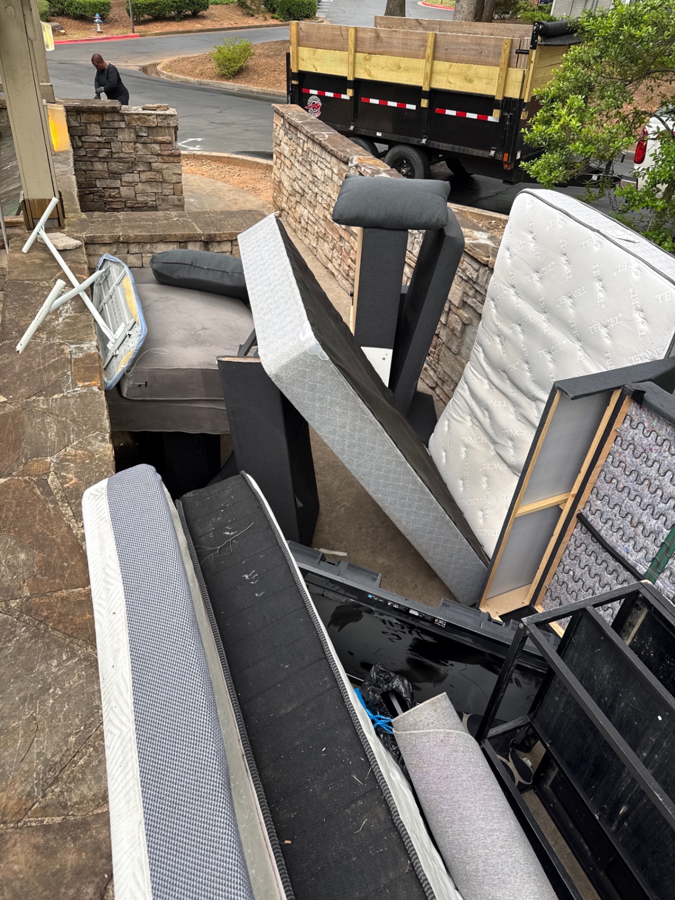 Apartment Bulk Compactor Cleanout before